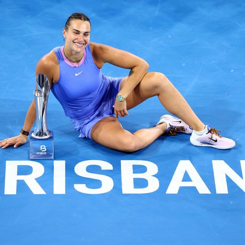 Aryna Sabalenka Brisbane trophy
