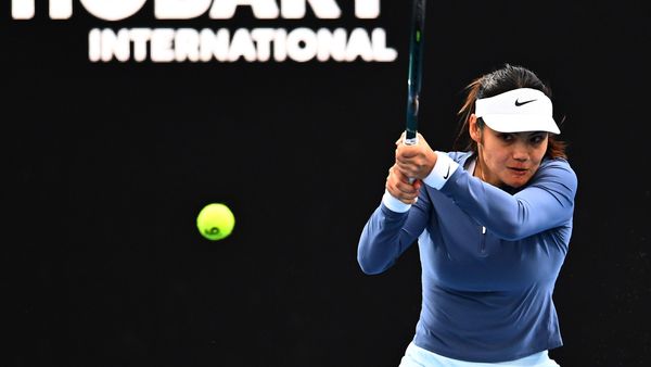 Emma Raducanu, 2026 Hobart R1 (Getty)