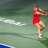 Karolina Muchova Dubai semifinal 2025 vs. Tauson